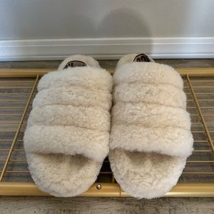 UGG Fluff Yeah Slippers in Cream